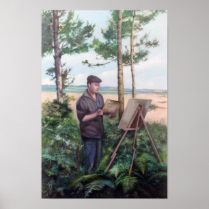 Pôster Pintando al aire libre (Autorretrato)