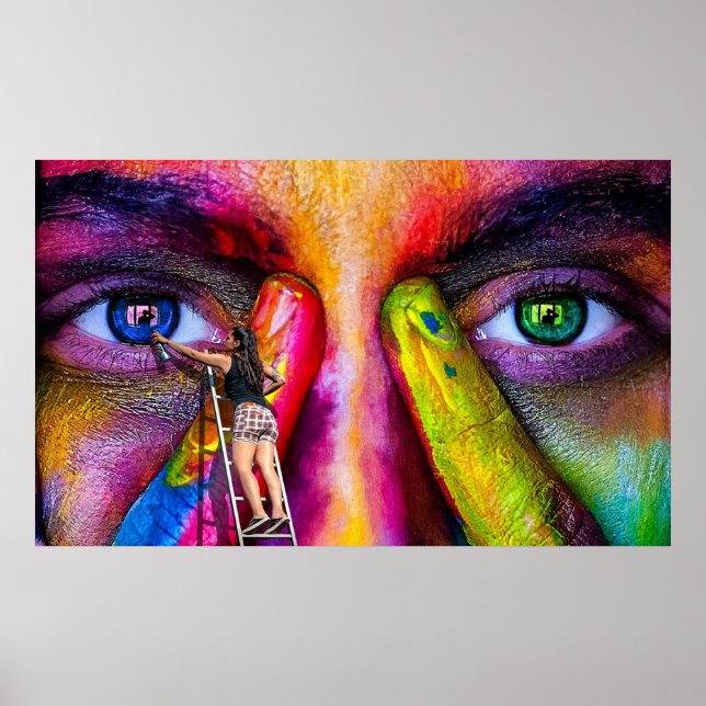 Poster Pintando pelos olhos de um fotógrafo (Frente)
