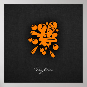 Pôster Pintball Laranja