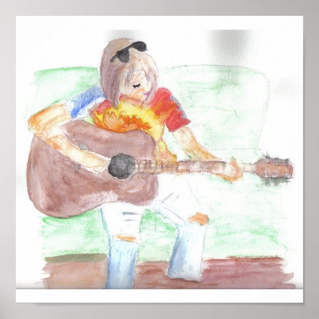 Poster Pintinho Hippie (Frente)