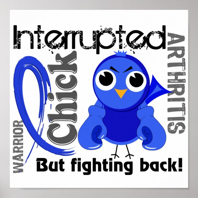 Poster Pintinho Interrompido 3 Artrite (Frente)