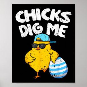 Poster Pintinhos Engraçados Para Homens Meninos Crianças