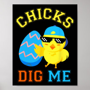 Poster Pintinhos Engraçados Para Homens Meninos Crianças
