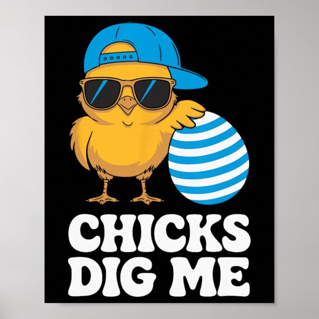 Poster Pintinhos Me Cavam Páscoa Toddler Boys Men Kids Ha (Frente)