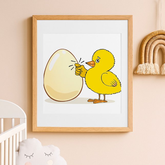 Poster Pinto Amarelo E Ovo (Criador carregado)