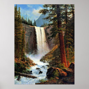 Poster Pintor Albert Bierstadt, Vernal Falls,
