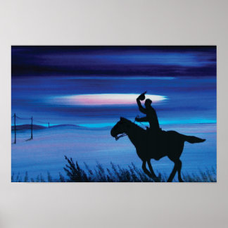 Poster Pintor 🐎 Cowboy dos EUA