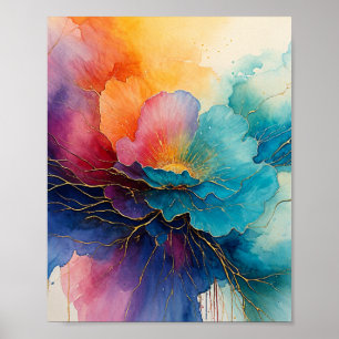 Poster Pintor de água flexível com flutuação
