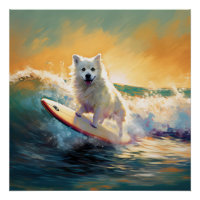 Pintor de Surfe em Praia do Esquimó Americano
