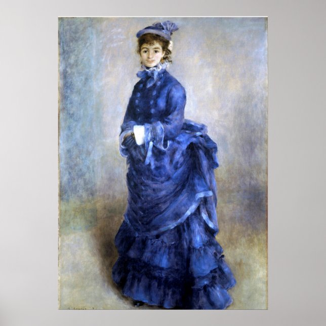 Poster Pintor impressionista de Lady Parisienne Renoir (Frente)