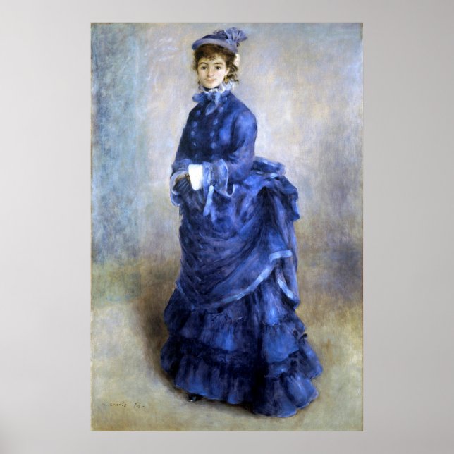 Poster Pintor impressionista de Lady Parisienne Renoir (Frente)