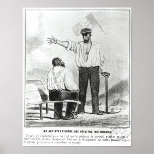 Pôster Pintores nas oficinas nacionais