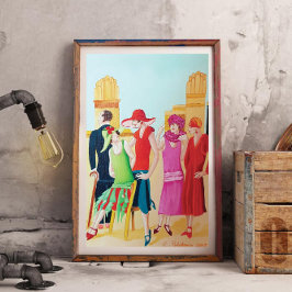Poster Pintura a óleo Art Deco