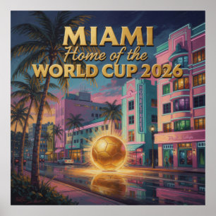 Poster  Pintura a Óleo Art Deco Copa do Mundo 2026 Boulev