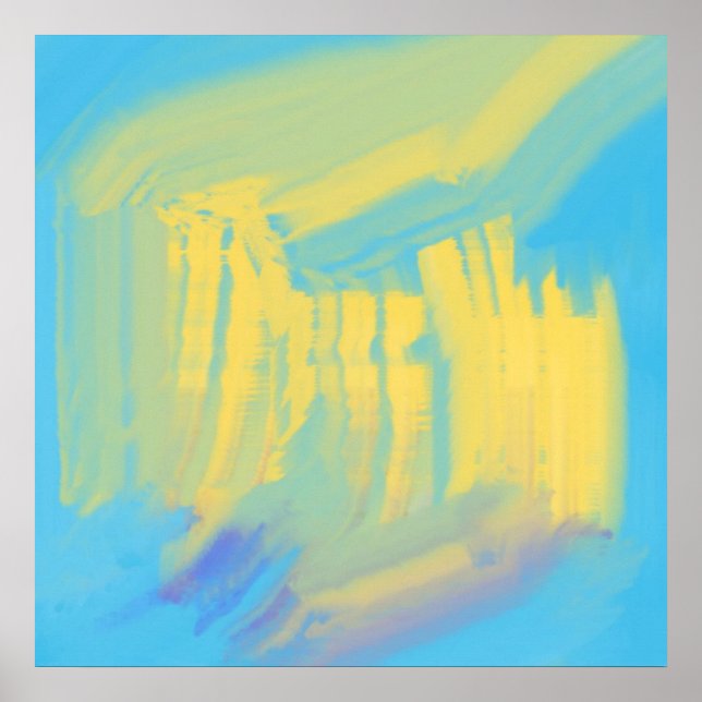 Poster pintura a óleo de abstrato (Frente)
