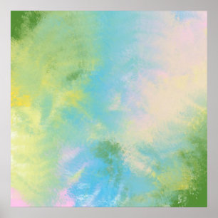 Poster pintura a óleo de abstrato