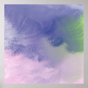 Poster pintura a óleo de abstrato
