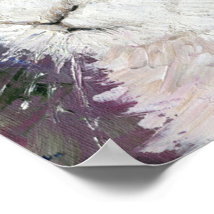 Poster Pintura a óleo de coelho.