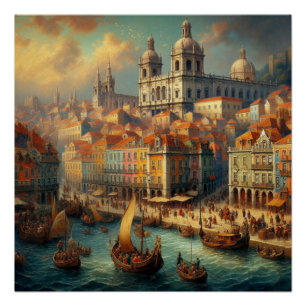 Pôster Pintura a óleo do Renascimento