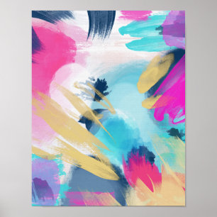 Pôster Pintura abstrata de Fleur //