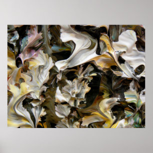 Pôster Pintura abstrata (detalhe) #832_B