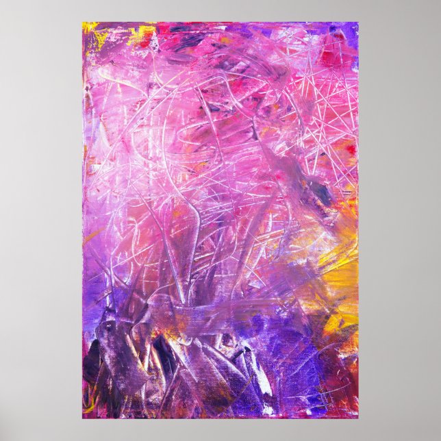 Poster pintura abstrato (Frente)