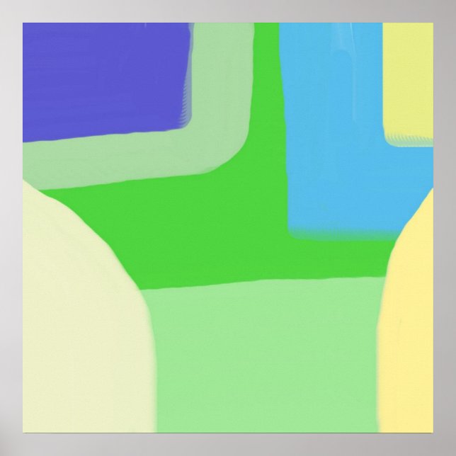 Poster pintura abstrato (Frente)