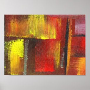 Poster pintura abstrato