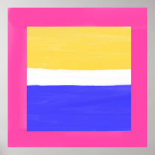 Poster pintura abstrato moderna