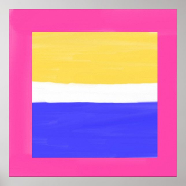 Poster pintura abstrato moderna (Frente)