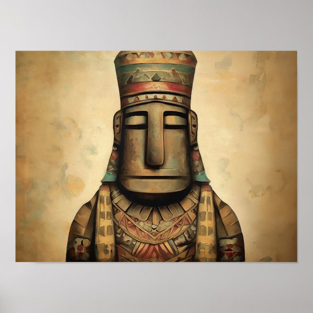 Poster Pintura Americana Nativa (Frente)