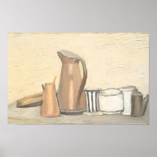 Poster pintura artística de Giorgio Morandi