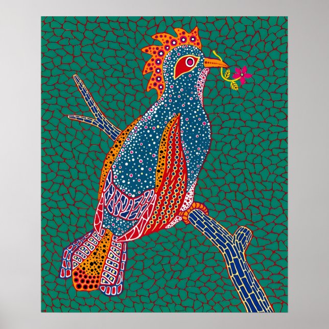 Poster Pintura artística de Yayoi Kusama (Frente)