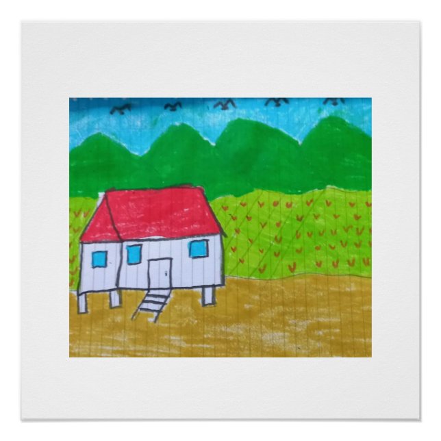 Pôster pintura autista (Frente)