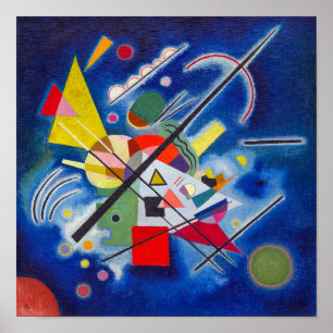 Poster Pintura Azul Wassily Kandinsky