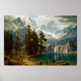 Poster Pintura Bierstadt Sierra Nevada