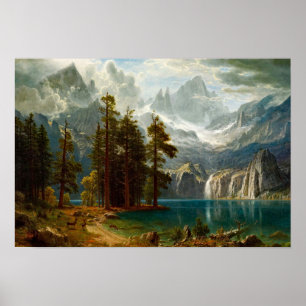 Poster Pintura Bierstadt Sierra Nevada