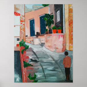 Poster Pintura Calle Del San Miguel por Alfred Fox