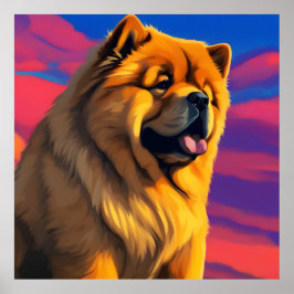 Poster Pintura Chow Chow