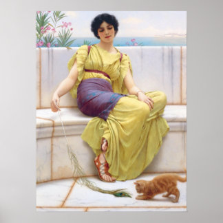 Poster Pintura Clássica de Incêndio Desajeitada