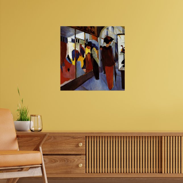 Poster pintura colorida August Macke, Compro Fashion, (Sala de Estar 2)