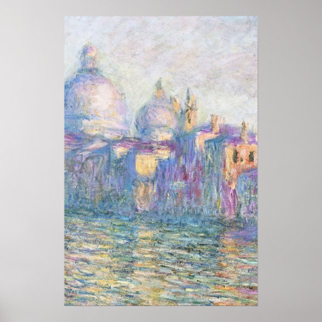 Poster Pintura colorida de paisagem urbana (Frente)