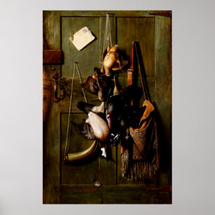 Poster Pintura com a cabeça para a vida estática com pato
