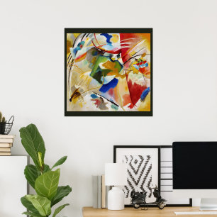 Poster Pintura com Centro Verde por Wassily Kandinsky