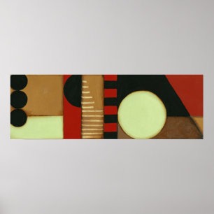 Poster Pintura com painel de estilo Loft temporário