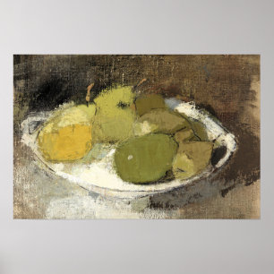 Poster Pintura com vida estática da fruta