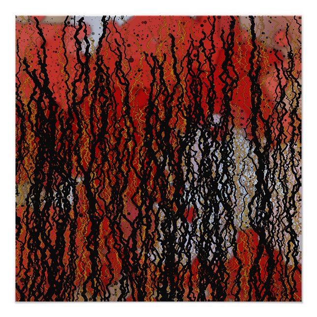 Pôster Pintura Contemporânea Abstrata (Frente)