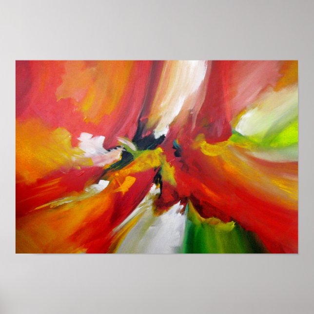 Pôster Pintura Contemporânea de Velocidade do Abstrato (Frente)