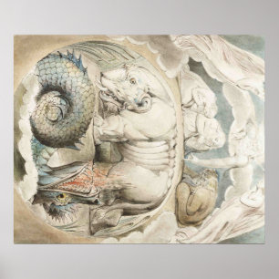 Poster Pintura da arte de William Blake