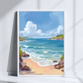 Poster Pintura da Baía da Praia de Cape Cod Oceano
